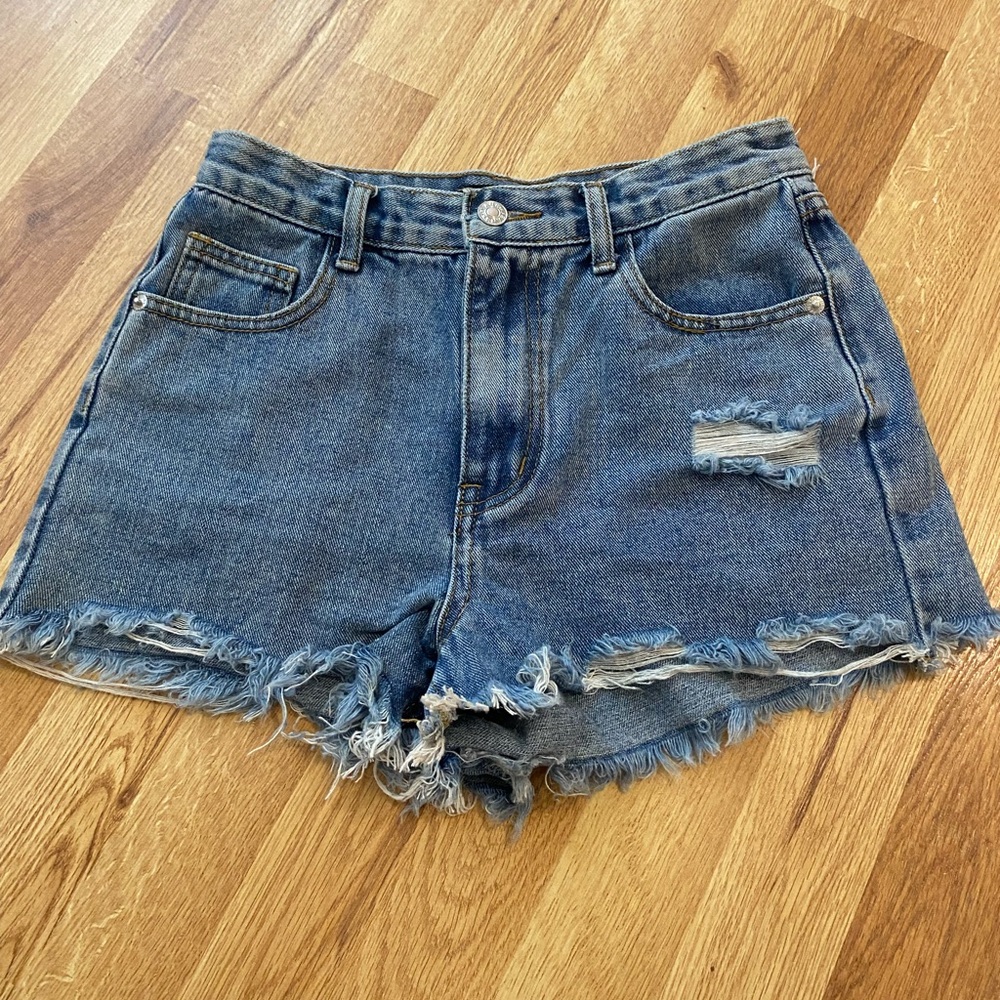NWOT Momokrom denim shorts